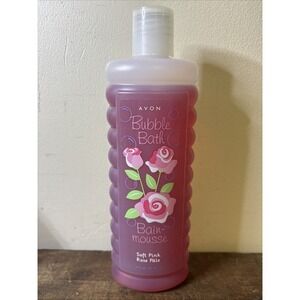 Avon Bubble Bath Bain-mousse Soft Pink Rose 16 Fl Oz 2007 NOS Sealed
